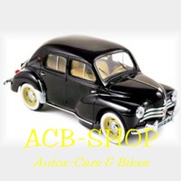 Renault 4 CV Cremeschnittchen 1954 - 1946-61 schwarz black 1:18