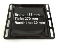 Backblech Backofen Herd Emailliert 435x370x30mm Fettpfanne Bexel Tekpoint NEU