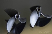 2x Schiffsschraube Bootspropeller Propeller Motorboot RC Modellbau 35mm 3-Blatt