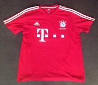 FCB Bayern München T- Shirt Matchworn Training XL Adidas Telekom