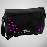 Messenger Bag Tasche Schultasche Student Umhängetasche Schüler Totenkopf Sterne