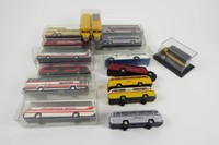16 tlg. Konvolut Modellauto BUSSE 1:87 Sammlerauflösung BREKINA und mehr OVP