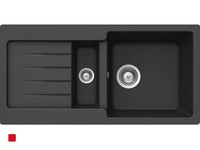 Schock Typos D-150 S A Onyx Granit-Spüle Schwarz Einbauspüle Spüle kurz Küche