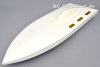Arowana Mono 1 - Racing Boat Rumpf - mit Anti-Turnover - Farbe Weiß- Länge 570mm