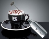 Latte Whip Milchaufschäumer, chrom, orig. mit Gelenkfeder, Dürkop