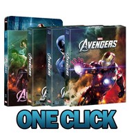 Avengers Novamedia Oneclick 3D Blu-ray Limited Steelbooks , Neu+OVP