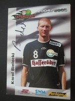 16252 Karol Bielecki SC Magdeburg Handball original signierte Autogrammkarte