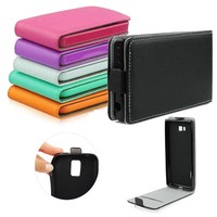 Flexi Klapp Tasche Hülle Leder-Imitat Silikon Etui Samsung Galaxy Xcover 3 G388