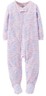Carter's NWT Toddler Girl 4T ZEBRA Fleece Footed Pajama Blanket Sleeper