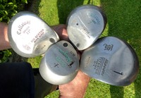 Golfschläger 4 Stück, 2 Callaway,1 Kunnan,1 Driver