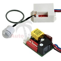 Mini IR Bewegungsmelder Infrarot 12V KFZ Caravan Camping Alarm Sensor Einbau LED