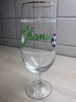 Glas Tulpe BSG Chemie Gnaschwitz Doberschau Goldrand DDR