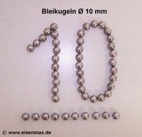 ø 10 mm Bleikugeln 1 kg Blei Modellbau Bleigranulat Bleigewicht Kugelblei lead