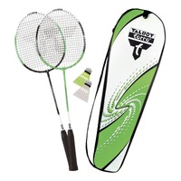 TALBOT TORRO ATTACKER BADMINTON SET 2 Badmintonschläger +2 Federbälle MTS 449511