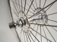 Laufrad, vorne, Novatec, Rigida DP 18, Rennrad, Singlespeed, Fixie, silber