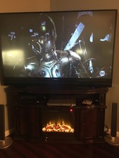 New listing
Huge Mitsubishi 73" Hd Dlp 3d Ready Television With Fireplace Tv Stand Great
