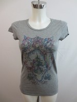 Schumacher T-Shirt Shirt Grau Gr.S 'With Love' Weihnachtsprint Glitzer TOP