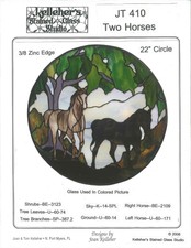 Kelleher's Stained Glass Studio "Two Horses"