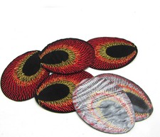 New 10pcs Embroidered Cloth Iron On Patch Sew Motif Applique peacock eye KQY-13