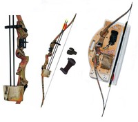Jugendbogen Recurvebogen Recurve Bogen Sportbogen Set - Man Kung - 21 lbs camo