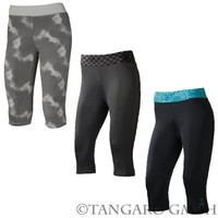 Damen Funktions Capri Hose Gr. S M L Caprihose Trainingshose Fitness Laufhose