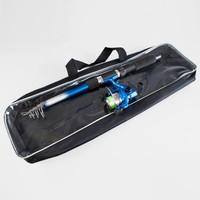 Traxis Angelset - Teleskop Angelrute + Angel Rolle + Schnur + Tasche