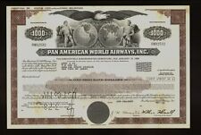 Pan Am American World Airways Usd 1,000 Bond 1979