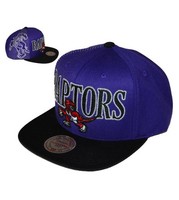 Mitchell and Ness TORONTO RAPTORS Snapback Mütze Lila / Schwarz Laser Stitc