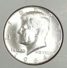 1964P Kennedy half dollar Bu Ms Quality
