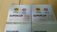 2 Tickets DFL Supercup Borussia Dortmund - FC Bayern München, Sitzplätze Gäste
