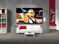 LEINWAND BILD POP ART THE BIG LEBOWSKI JEFF BRIDGES KULT FILM DUDE DEKO 50x30 cm