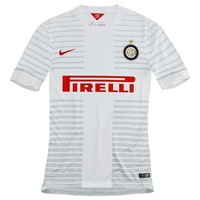 Trikot da fußball wettspiel Offizielle Nike FC INTER Weg 2014/15 weiß grau Kreuz
