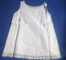 Vintage 50's Pemae Hand Made Baby Doll Lawn Slip w/Embroidery & Lace.New