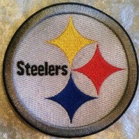 Pittsburgh Steelers NFL 3.5" Iron On Embroidered Patch ~USA Seller~FREE Ship
