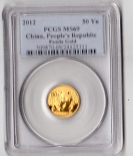 2012 Gold Panda Pcgs Ms 69