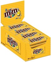 (1000g=10,18€) M&M's Peanut - Erdnuss Schokolade Kugeln - 24 Beutel - M&M