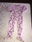 Girls Clothes Carter's Super Comfy Purple Sheep Footed Pajamas PJs size 4T