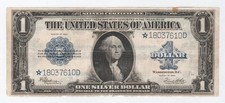 New listing
Circulated 1923 Silver Certificate Star Note-$1 large size note #157, Fr. 237