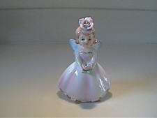 Vintage 1960'S Ceramic Lefton Japan Fairy Girl With Roses