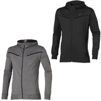 Asics FZ Hoodie Herren-Laufjacke atmungsaktiv Full Zip Männer Training Running