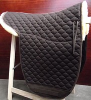 Echt Lammfell Decke Stocksattel o. Dressur extra lang, hoch, breit - Satteldecke