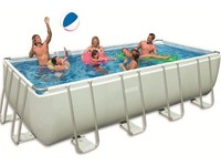Intex 28352GN Ultra Frame Pool 549 x 274 x 132 Komplettset Filter Leiter Planen