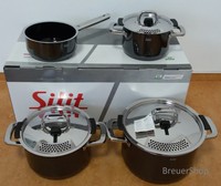 Silit Nature Black Kochtopfset  4 tlg  mit Stielkasserolle