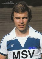 BERNARD "Ennatz" DIETZ + MSV Duisburg + BigCard #893 + Daten + Fakten + Fotos + 