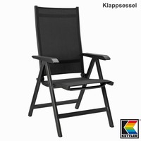 Kettler Basic Plus Klappsessel in silber oder anthrazit Gartenstuhl Gartenmöbel