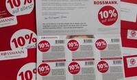 60x Rossmann Gutscheine Coupon 10% Gültig bis 31.07.2016
