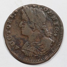 1787 M30-hh.1 R2 "Et Lir" Connecticut Colonial Copper Cent Coin