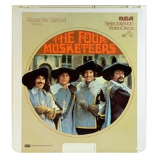 RCA SelectaVision CED VideoDisc THE FOUR MUSKETEERS w/ Richard Chamberlain 1974