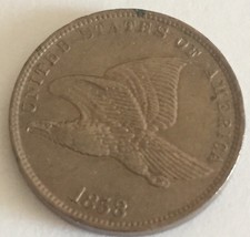 New listing
1858 Flying Eagle Cent! Au Details! 1C!