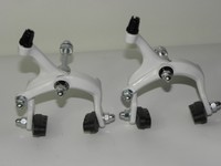 Fahrrad Bremse FIXI + Rennbremsen Satz V+H Alu Weiß Fahrradbremse  15116